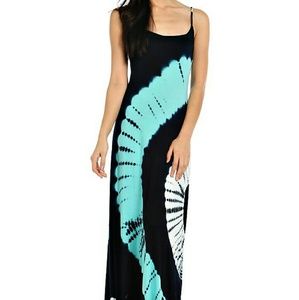 Tie Dye Cami Maxi Dress in 3 colors and available in S/M/L